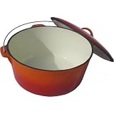 Cajun Cookware Enamel Coated Cast Iron 16 Qt Dutch Oven