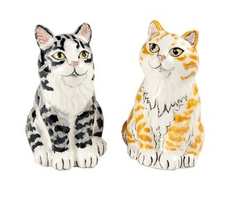 Ginger & Gulliver Cat Pepper Shakers