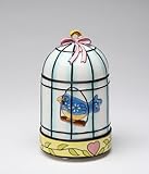 Fine Porcelain Flights of Fancy Collectible - Birdcage Votive Candle Holder