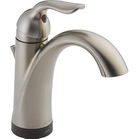Delta 538T-SS-DST Lahara Single Handle Lavatory Faucet with Touch2O.xt Technology, Stainless Steel