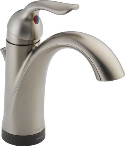 Delta 538T-SS-DST Lahara Single Handle Lavatory Faucet with Touch2O.xt Technology, Stainless Steel