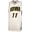 Nike Iowa Hawkeyes #11 White Replica Basketball Jersey