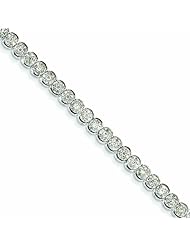 Genuine 14K White Gold White Gold Diamond Tennis Bracelet 10 Grams Of Gold 100% Satisfaction Guaranteed.