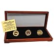 Atlanta Braves 24Kt Gold And Infield Dirt 3 Coin Set