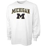Michigan Wolverines White Bare Essentials Long Sleeve T-shirt