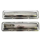 1959-67 Corvette Chevrolet Script Chrome Valve Covers by Chevrolet