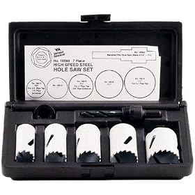 Vermont American 18598 Electricians Bi-Metal Hole Saw Set with Case, 10-Piece