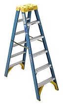 Werner T6006 250-Pound Duty Rating Fiberglass Twin Stepladder, 6-Foot