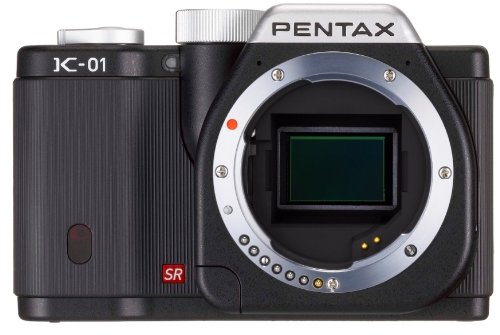 Pentax K-01 SLR Digital Kamera (16 Megapixel, 7,6 cm (3 Zoll) Display, Full-HD Video, bildstabilisiert) nur Gehäuse schwarz