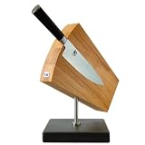 Kai Europe DM-0794SB Magnet-Messerblock Shun, drehbar/ Schiefersockel, Eiche