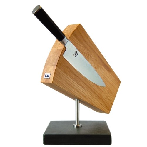 Kai Europe DM-0794SB Magnet-Messerblock Shun, drehbar/ Schiefersockel, Eiche Preisvergleich