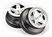 Traxxas 5872 SCT Satin Chrome, Black Beadlock-Style Wheels, Dual Profile (pair)