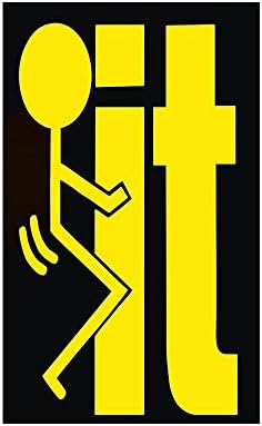 10PCS F**K It Hard Hat Decal / Helmet Sticker Funny Label Joke Gag Toolbox F*ck F Word 4"x2.5"