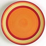 Southern Living at Home Gail Pittman Hand Painted Banded Dinner Plate Siena