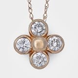 Ladies Diamond Pendant in 14k Gold