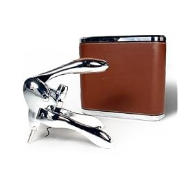 Saddle VIP Edition Rabbit Corkscrew in Leather Case by Metrokane 