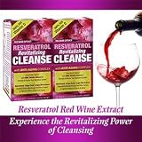 Resveratrol Revitalizing Cleanse with Anti Aging Complex 2 Bottles, 40 Tablets Each