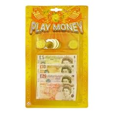 CHILDRENS KIDS PRETEND FAKE TOY PLAY MONEY NOTES & COINS ROLE PLAY AT SHOPS