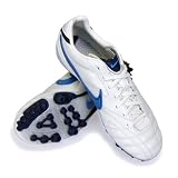 「ナイキ（nike） ティエンポ クラシック AG ホワイト×ブルー　ナイキ サッカースパイク 28.0」の画像