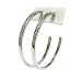 Silver and Crystal Stud Hoop Earrings Fashion Jewelry