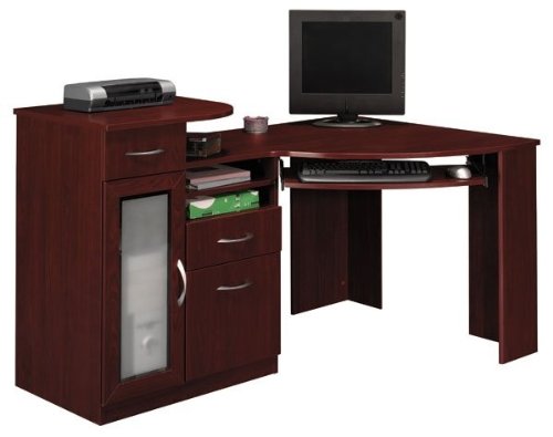 Bush Furniture Vantage Corner Desk, Harvest Cherry