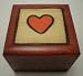 Crazy for You Heart Design Polish Jewelry Keepsake Ring Box