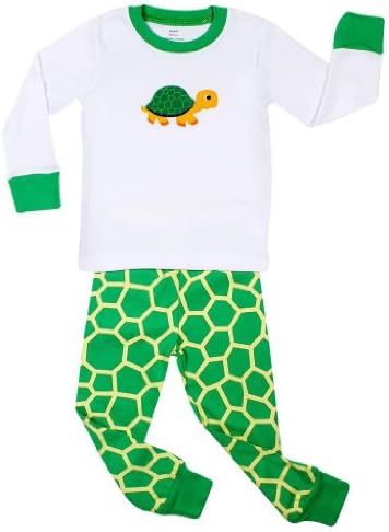 Elowel "Turtle" 2 Piece Pajama Set 100% Cotton - 18-24 Months