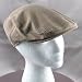 Apparel : LINEN COTTON STRIPE PLAID IVY DRIVING GOLF CAP HAT SPRING BROWN MESH S/M SMALL - MEDIUM