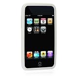 White Premium Silicone Skin Snap-On Cover Hard Case Cell Phone Protector for Apple Ipod iTouch Touch 2G II + Lanyard Gift