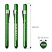 Zitrades LED Penlight Medical Reusable Healthcare Pen Light with Pupil Gauge for Nurses Doctors White 2PCS