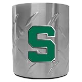 Michigan State Spartans NCAA Diamond Plate Beverage Can Holder