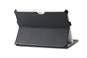 Acase Slim PU レザーケース for Samsung Galaxy Tab 2 10.1 型 LTE SC-01D ブラック (スタンド機能・角度調整機能付)