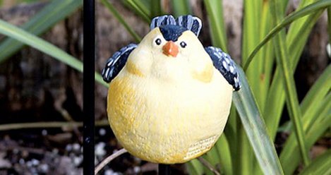 Gloria the Goldfinch Garden Stake - Small