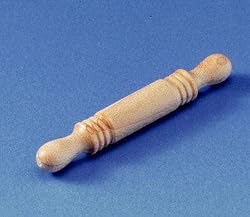 Dollhouse Miniature Wood Rolling Pin by Dijon Miniatures