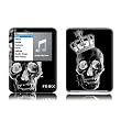 Skull King Black Design Protective Decal Skin Sticker for Apple iPod nano 3G (3rd Generation) 4GB/ 8GB Player