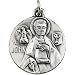 18.00 Mm Sterling Silver St. John The Evangelist Medal W/ 18 Inch Chain