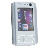 Silicone Skin Case for Nokia N95, Clear White