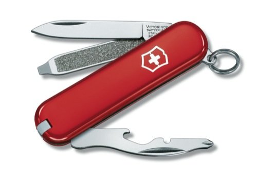 Victorinox-Couteau Suisse de Poche - Victorinox Rally - 0.6163 - Rouge - 9 Outils
