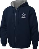 Dallas Cowboys Jacket: Navy Reebok Hooded Craftsman Jacket