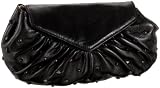 Lauren Merkin Diana Glossy Lambskin Studded Flap Clutch