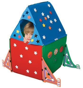 SquashBlox Capsule Set of 6 SquashBlox Construction Cushions with Capsule Accessories