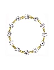 14K Yellow Gold 1.5 Ct Diamond Circle Pendant (chain NOT included)