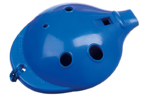 Produkt-Bild: Ocarina Workshop - Englische Okarina, BLAU, 4-Fingerl&ouml;cher mit denen man 14 T&ouml;ne einfach spielen kann