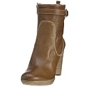 Candice Cooper Stiefelette Glattleder/ Glattleder gelocht, hellbraun