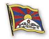  : Flaggenpin Tibet  Pin Flagge