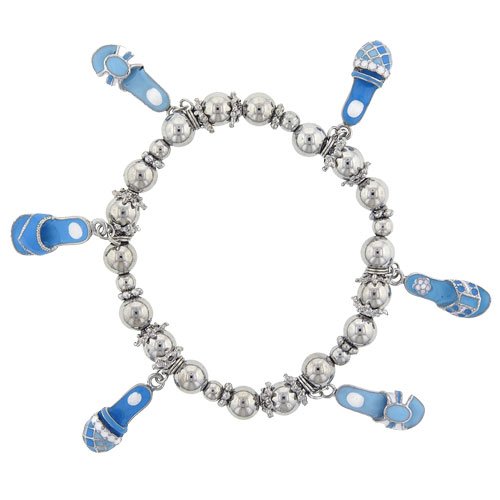 Blue Sandal Charm Fashion Jewelry Bracelet
