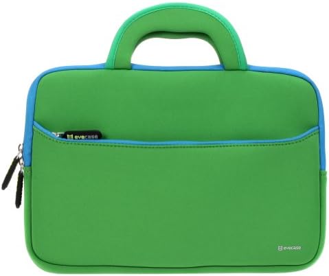 Evecase ASUS Transformer Book T200TA 12-Inch Tablet Neoprene Sleeve Case, Slim Briefcase w/ Handle &amp; Accessory Pocket / Ultra Portable Travel Carrying Case Sleeve Portfolio Pouch Cover - Green