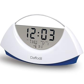 Daffodil AMC530L - Réveil Calendrier / Thermomètre - Bleu Daffodil AMC530L - Réveil Calendrier / Thermomètre - Bleu