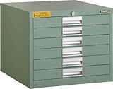 ＴＲＵＳＣＯ　ＬＶＥ型キャビネット　５００Ｘ５５０ＸＨ４２０　引出６段　2523825 LVE425