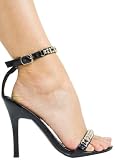 Sexy Dressy Vamp Covered Rhinestone High Heel from Hot Fash Shoes - ALL DAY Black
